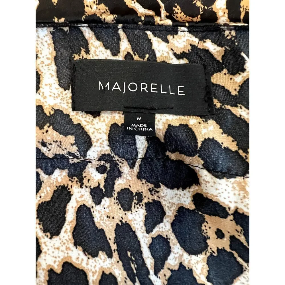 REVOLVE MAJORELLE Medium Leopard‎ Print Mini Dress Tiered Animal Party Night